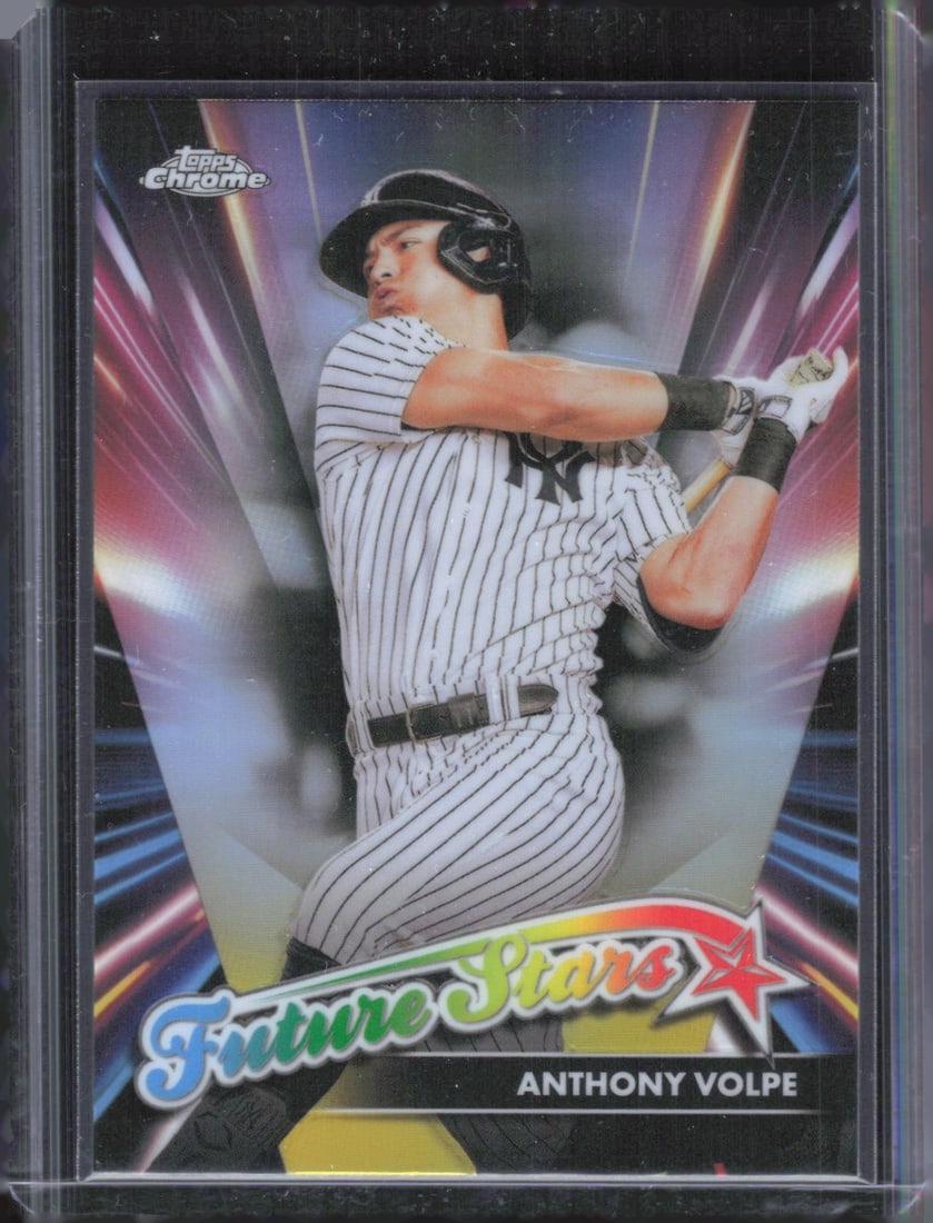 Anthony Volpe Refractor Future Stars 2024 Topps Chrome #FS-5: Anthony Volpe Refractor Future Stars 2024 Topps Chrome #FS-5
