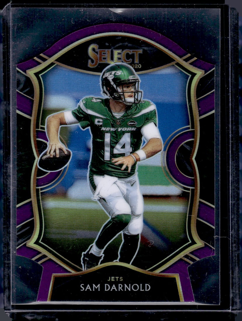 Sam Darnold Purple Prizm Die Cut 2020 Panini Select #18 (1 of 2)