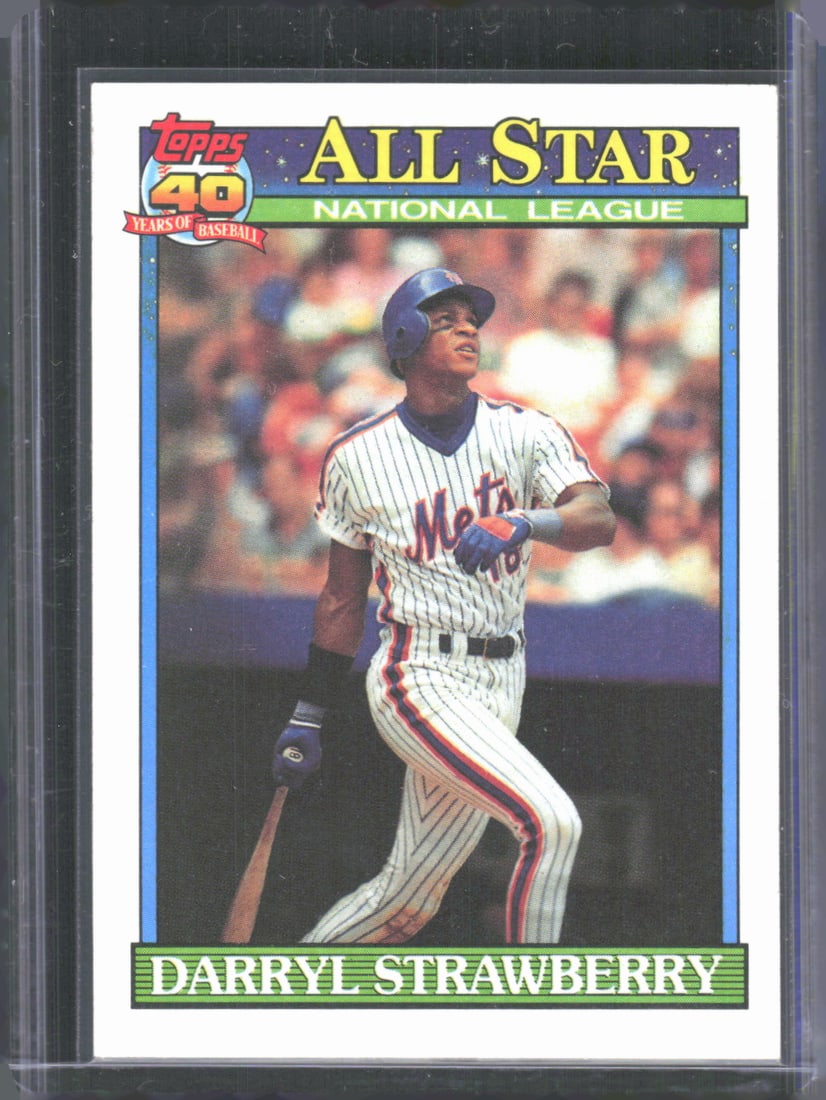 Darryl Strawberry 1991 Topps Vintage Baseball Card #402 (1 of 2)