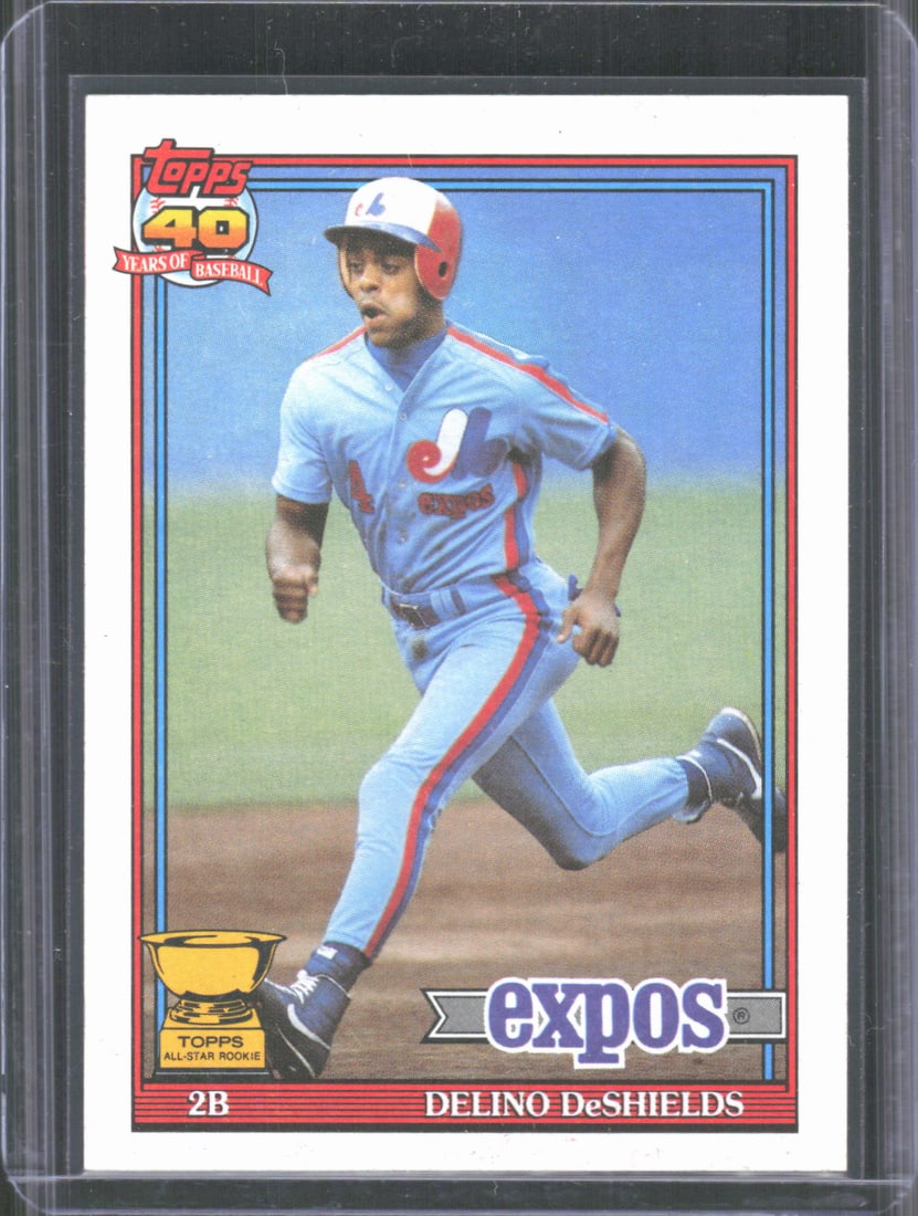 Delino DeShields Rookie Card 1991 Topps All-Star Rookie Cup #432 (1 of 2)