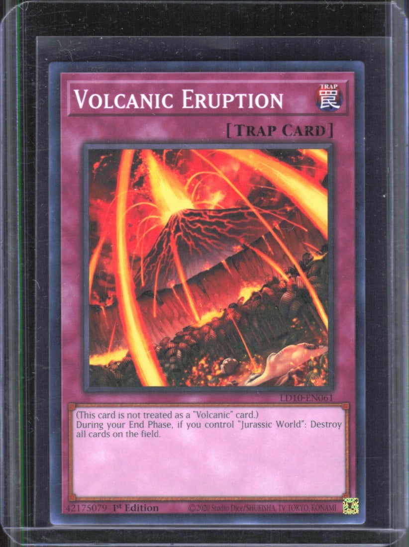 2022 Yu-Gi-Oh! Volcanic Eruption Trap Card 1st Edition: 2022 Yu-Gi-Oh! Volcanic Eruption Trap Card 1st Edition