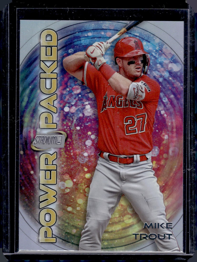 Mike Trout Power Packed 2024 Topps Stadium Club #PP-19: Mike Trout Power Packed 2024 Topps Stadium Club #PP-19