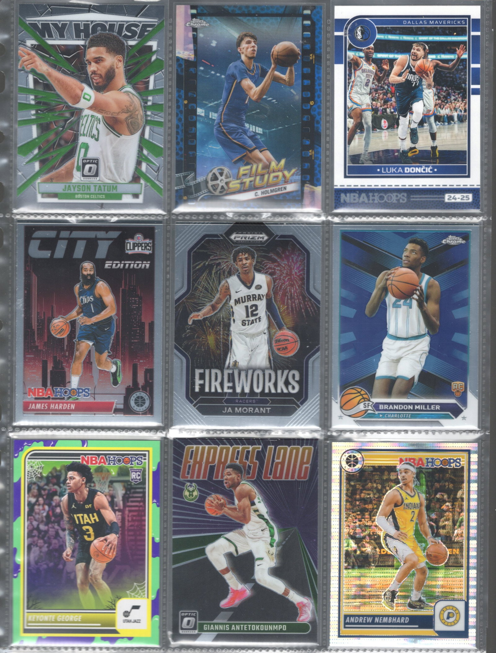 9 Panini /Topps Basketball Cards Including Rookies: Jayson Tatum, Luka Doncic,  Basketball Card (1 of 2)