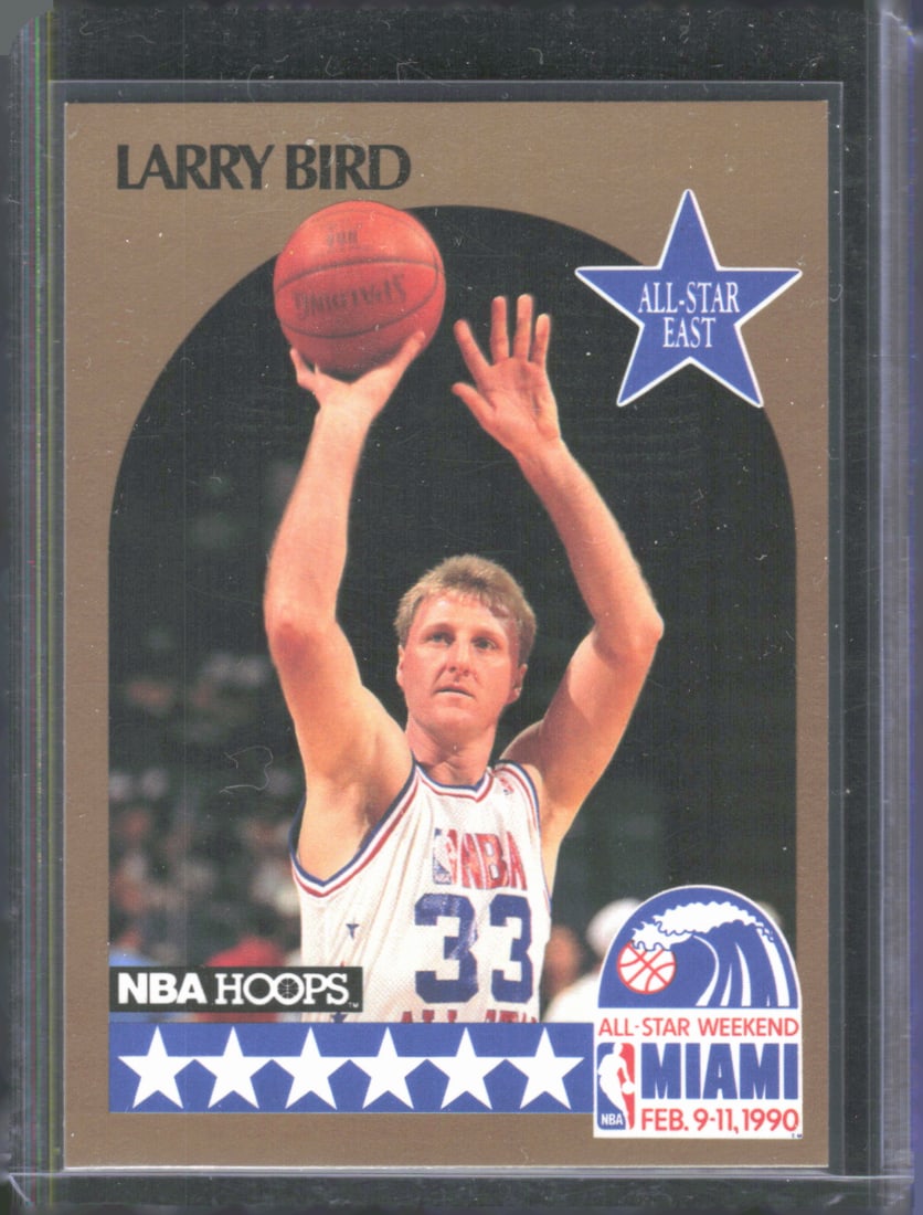 Larry Bird 1990-91 Hoops Vintage Basketball Card #2 Basketball Card (1 of 2)