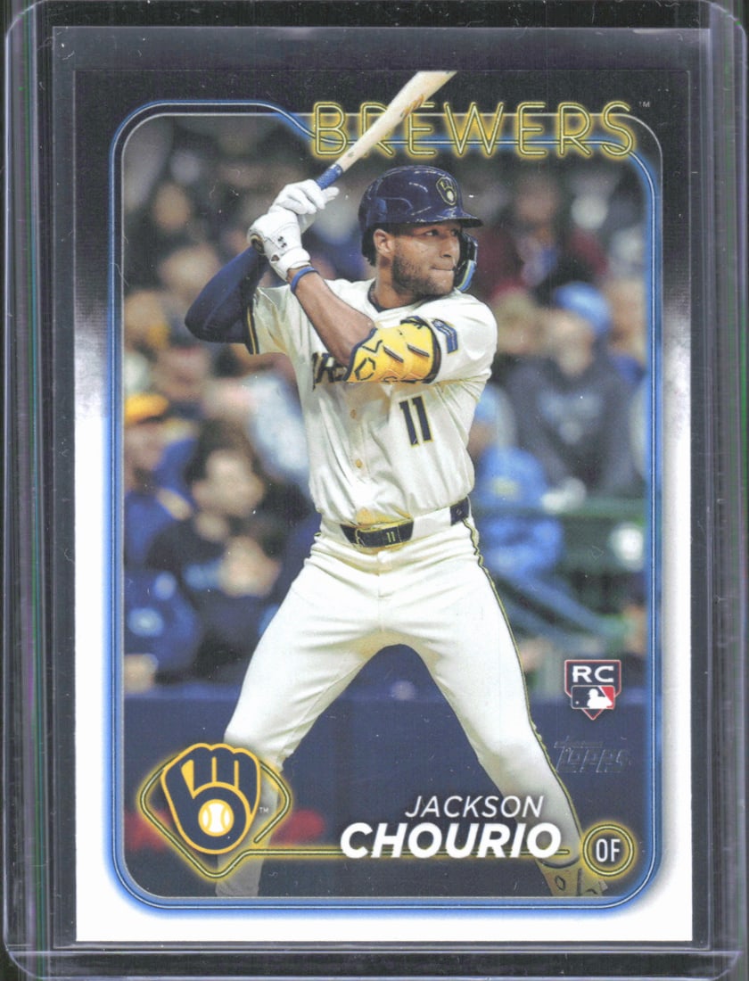 Jackson Chourio Rookie Card 2024 Topps #698c: Jackson Chourio Rookie Card 2024 Topps #698c