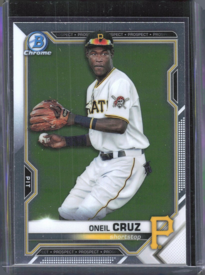 Oneil Cruz Chrome Prospects 2021 Bowman #BCP-24: Oneil Cruz Chrome Prospects 2021 Bowman #BCP-24