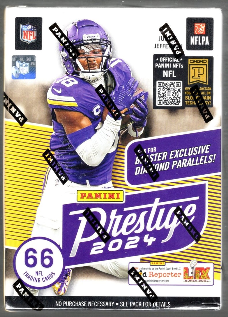 2024-25 Panini Prestige Football Blaster Box - Jayden Daniels, Bo nix, Drake Maye Football Card: 2024-25 Panini Prestige Football Blaster Box - Jayden Daniels, Bo nix, Drake Maye
