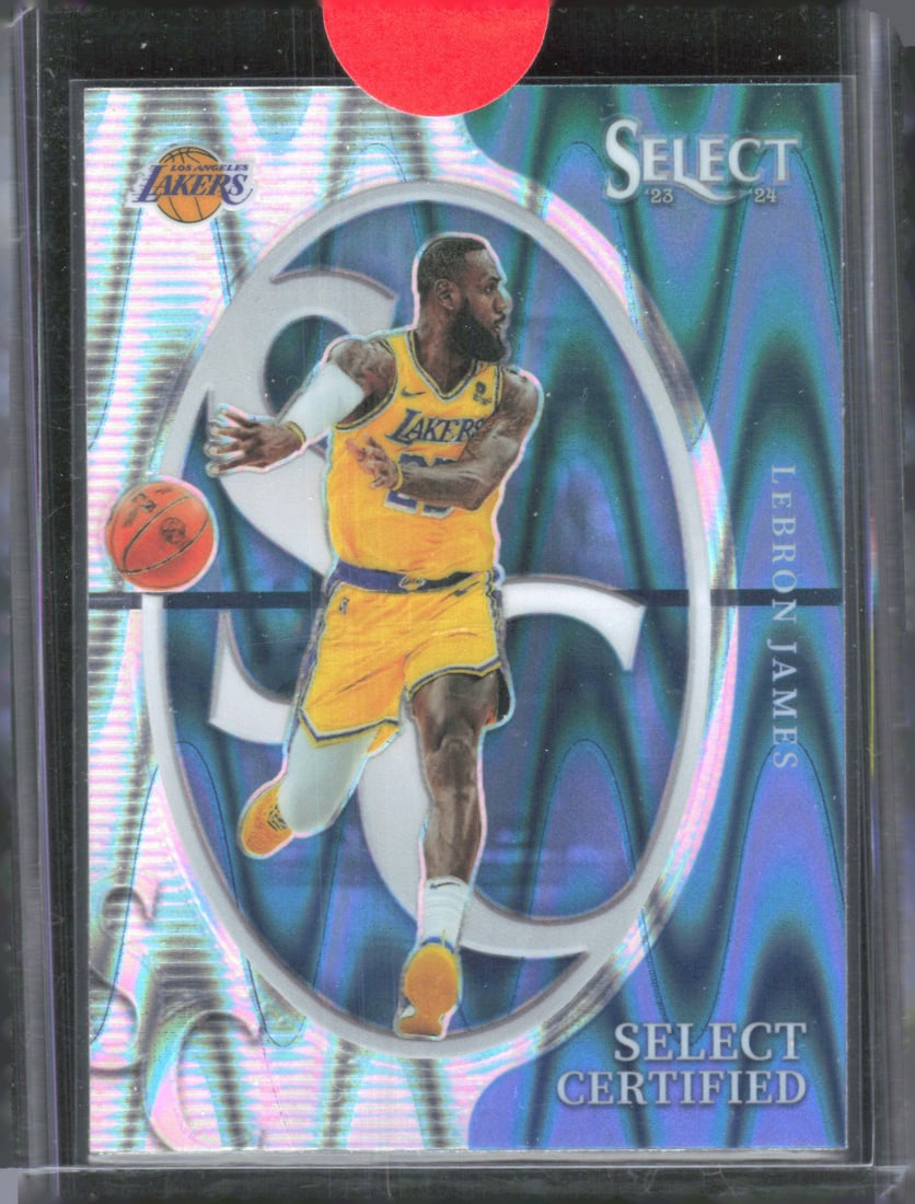 LeBron James Select Certified Tectonic Prizms 2023-24 Panini Select #7 Basketball Card (1 of 2)