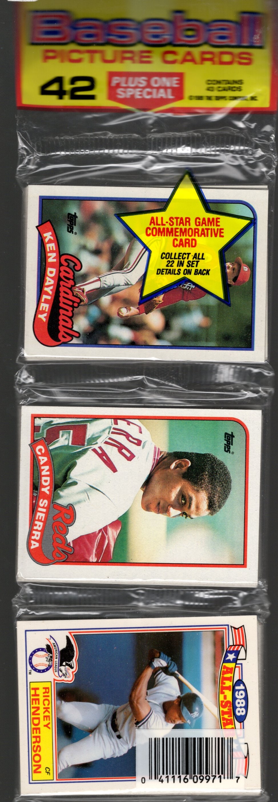 1989 Topps Baseball Hanger Rack Pack - 42 Cards Plus 1 Special Card - Baseball Card (1 of 2)