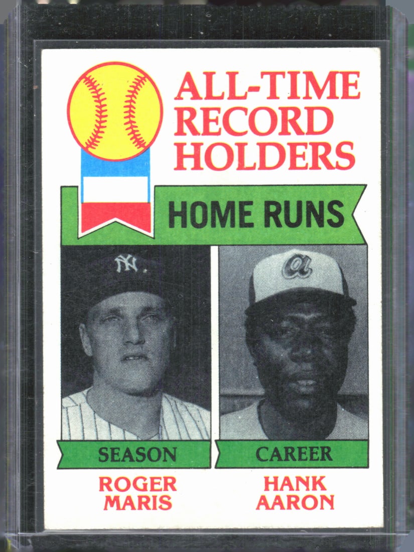 All-Time Record Holders: Home Runs (Roger Maris / Hank Aaron) ATRH 1979 Topps #413 Baseball Sports C (1 of 2)