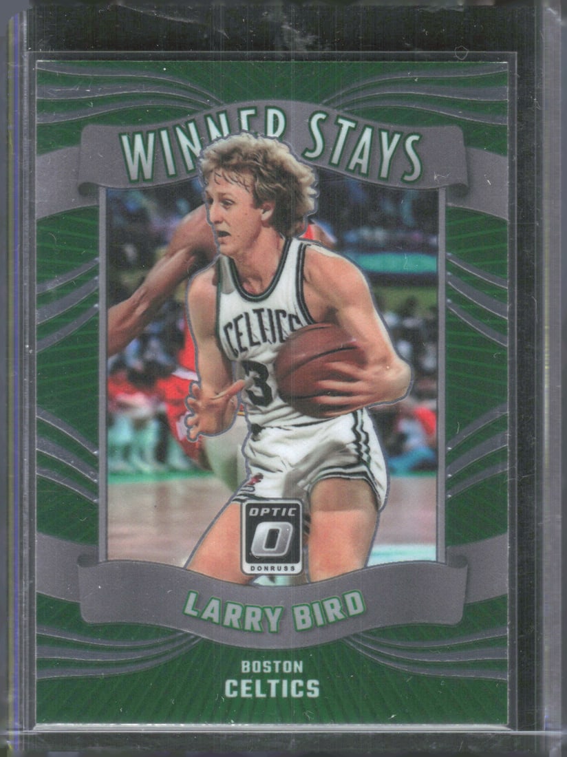 Larry Bird Winner Stays 2023-24 Donruss Optic #3 Basketball Card (1 of 2)