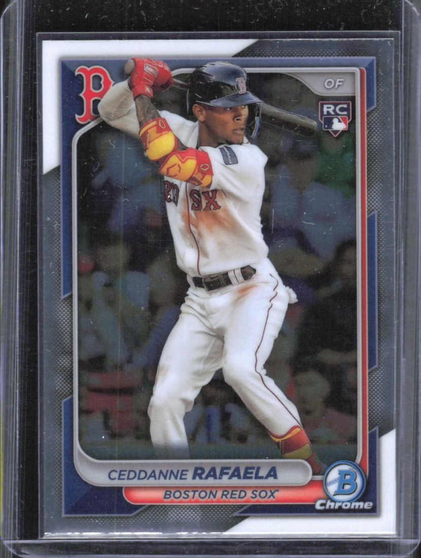 Ceddanne Rafaela Rookie 2024 Bowman Chrome #5 Baseball Sports Card: Ceddanne Rafaela Rookie 2024 Bowman Chrome #5