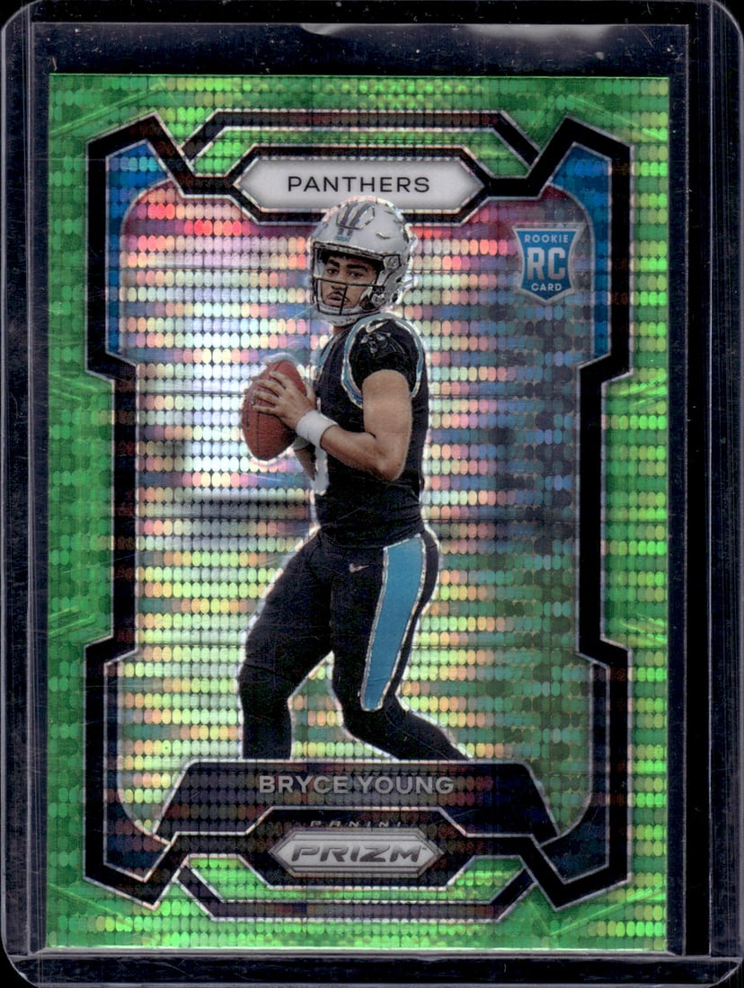 Bryce Young Neon Green Pulsar Prizm RC 2023 Panini Prizm #311 Football Card Football Card: Bryce Young Neon Green Pulsar Prizm RC 2023 Panini Prizm #311 Football Card