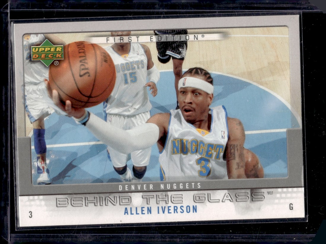 Allen Iverson Behind the Glass First Edition 2007-08 Upper Deck #BG-AI (1 of 2)