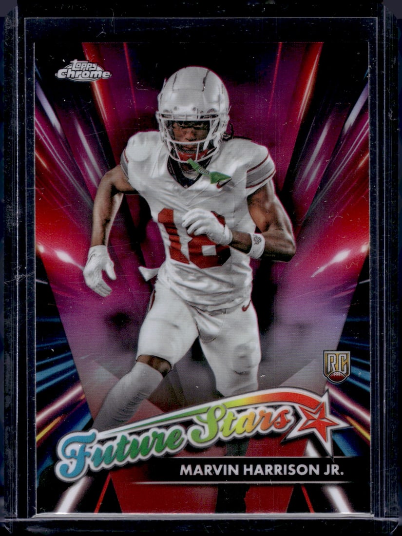 Marvin Harrison Jr. Future Stars Pink Refractor RC 2024 Topps Chrome #FS-8: Marvin Harrison Jr. Future Stars Pink Refractor RC 2024 Topps Chrome #FS-8