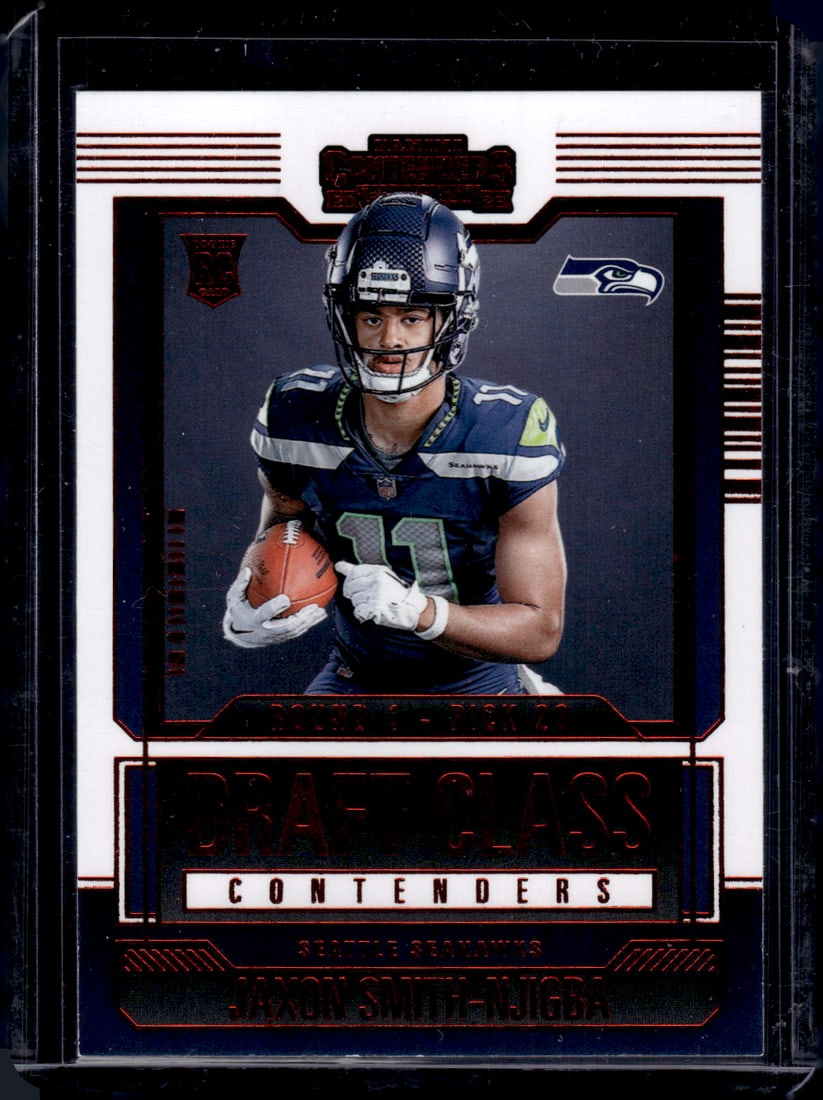 Jaxon Smith-Njigba Draft Class Red RC 2023 Panini Contenders #13: Jaxon Smith-Njigba Draft Class Red RC 2023 Panini Contenders #13