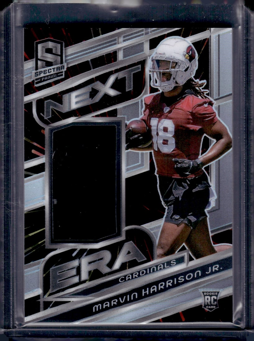 Marvin Harrison Jr. Next Era Silver Prizm RC Patch /75 2024 Panini Spectra #NE-MHJ Football Card (1 of 2)