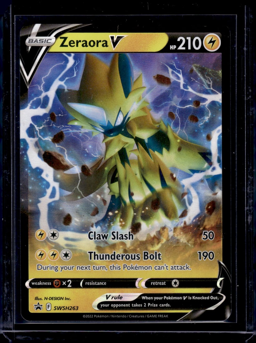 2022 Pokemon Sword & Shield Promo Zeraora V SWSH263: 2022 Pokemon Sword & Shield Promo Zeraora V SWSH263