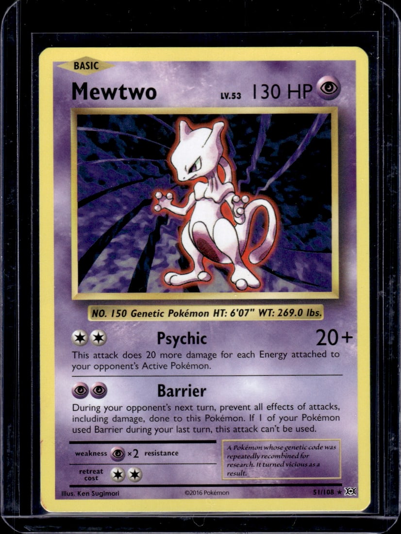 2016 Pokemon Evolutions Mewtwo 51/108 (1 of 2)
