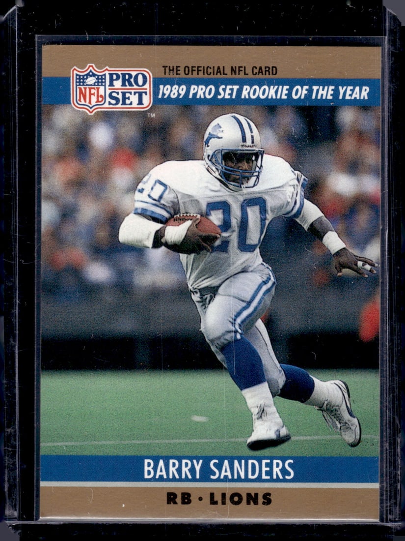 Barry Sanders 1989 Pro Set Rookie of the Year 1990 Pro Set #1: Barry Sanders 1989 Pro Set Rookie of the Year 1990 Pro Set #1
