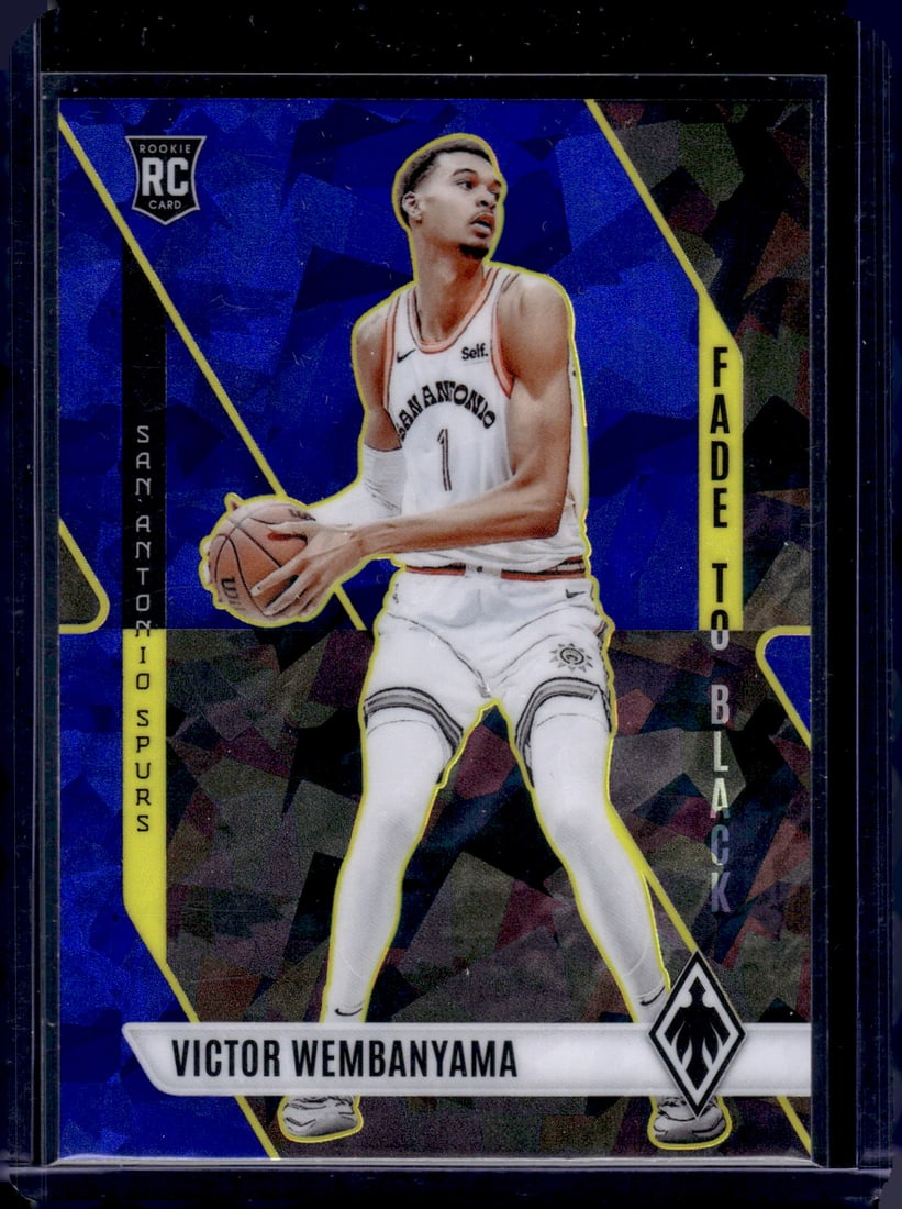 Victor Wembanyama Fade to Black Cracked Ice RC 2023-24 Panini Phoenix #11: Victor Wembanyama Fade to Black Cracked Ice RC 2023-24 Panini Phoenix #11
