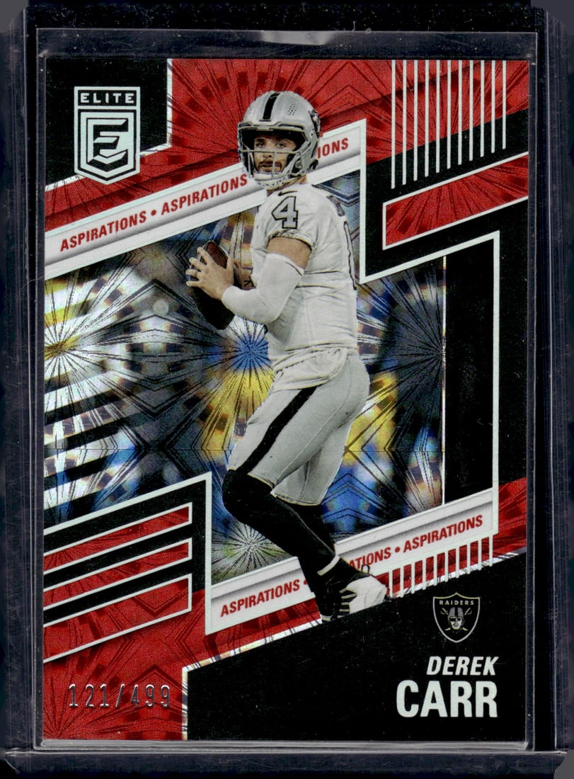 Derek Carr Aspirations /499 2022 Donruss Elite #40: Derek Carr Aspirations /499 2022 Donruss Elite #40