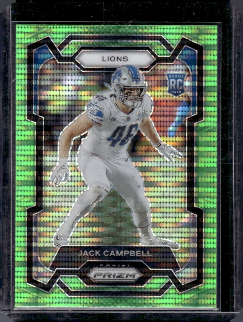 Jack Campbell Neon Green Pulsar Prizm RC 2023 Panini Prizm #330: Jack Campbell Neon Green Pulsar Prizm RC 2023 Panini Prizm #330