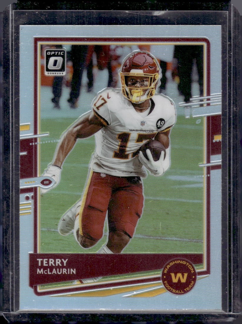 Terry McLaurin Holo Prizm 2020 Donruss Optic #100: Terry McLaurin Holo Prizm 2020 Donruss Optic #100