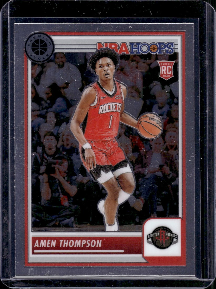 Amen Thompson RC 2023-24 Panini Premium Stock #86: Amen Thompson RC 2023-24 Panini Premium Stock #86