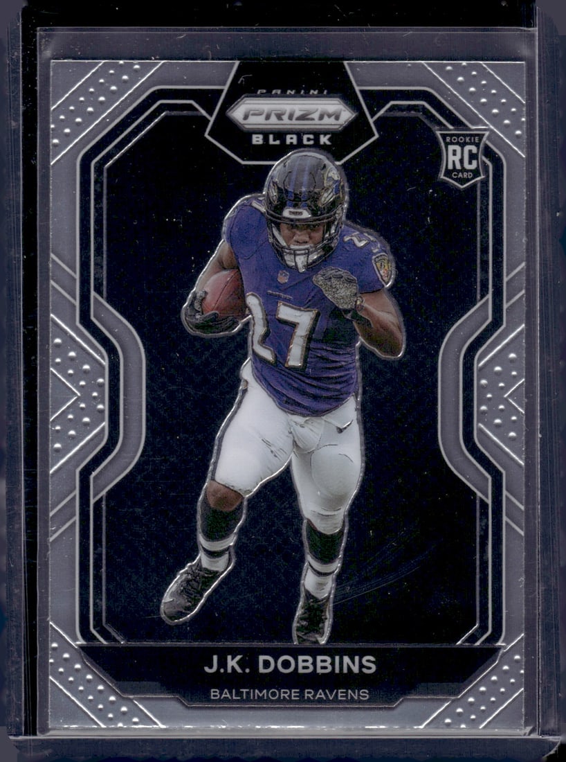 JK Dobbins Prizm Black RC 2020 Panini Chronicles #PB-6 (1 of 2)
