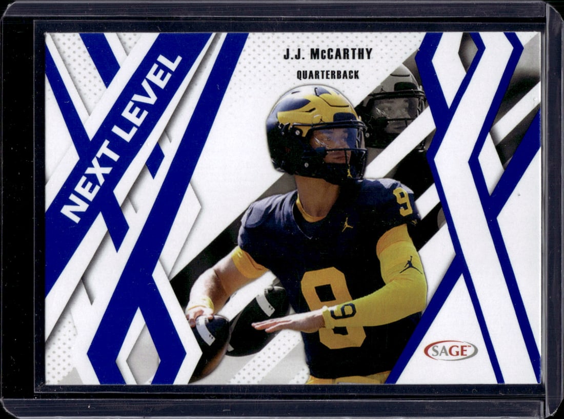 JJ McCarthy Next Level Blue 2024 Sage #90: JJ McCarthy Next Level Blue 2024 Sage #90
