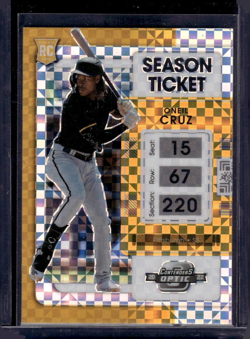 Oneil Cruz Xfractor RC 2022 Panini Chronicles Contenders Optic #3 (1 of 2)
