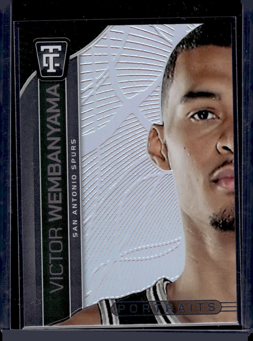 Victor Wembanyama Portraits Silver Mirror 2024-25 Panini Totally Certified #7 (1 of 2)
