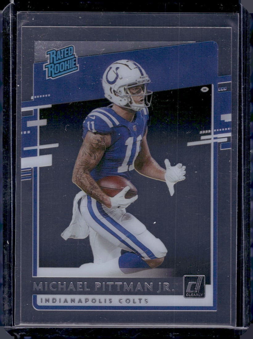 Michael Pittman Jr. RC 2020 Panini Chronicles Clearly Donruss #RR-MP: Michael Pittman Jr. RC 2020 Panini Chronicles Clearly Donruss #RR-MP