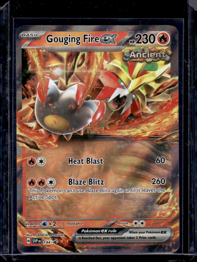 2024 Pokemon Scarlet & Violet Base Set Promo Gouging Fire EX 144: 2024 Pokemon Scarlet & Violet Base Set Promo Gouging Fire EX 144