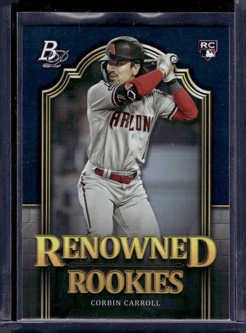 Corbin Carroll Renonwned Rookies 2023 Bowman Platinum #RR-7: Corbin Carroll Renonwned Rookies 2023 Bowman Platinum #RR-7