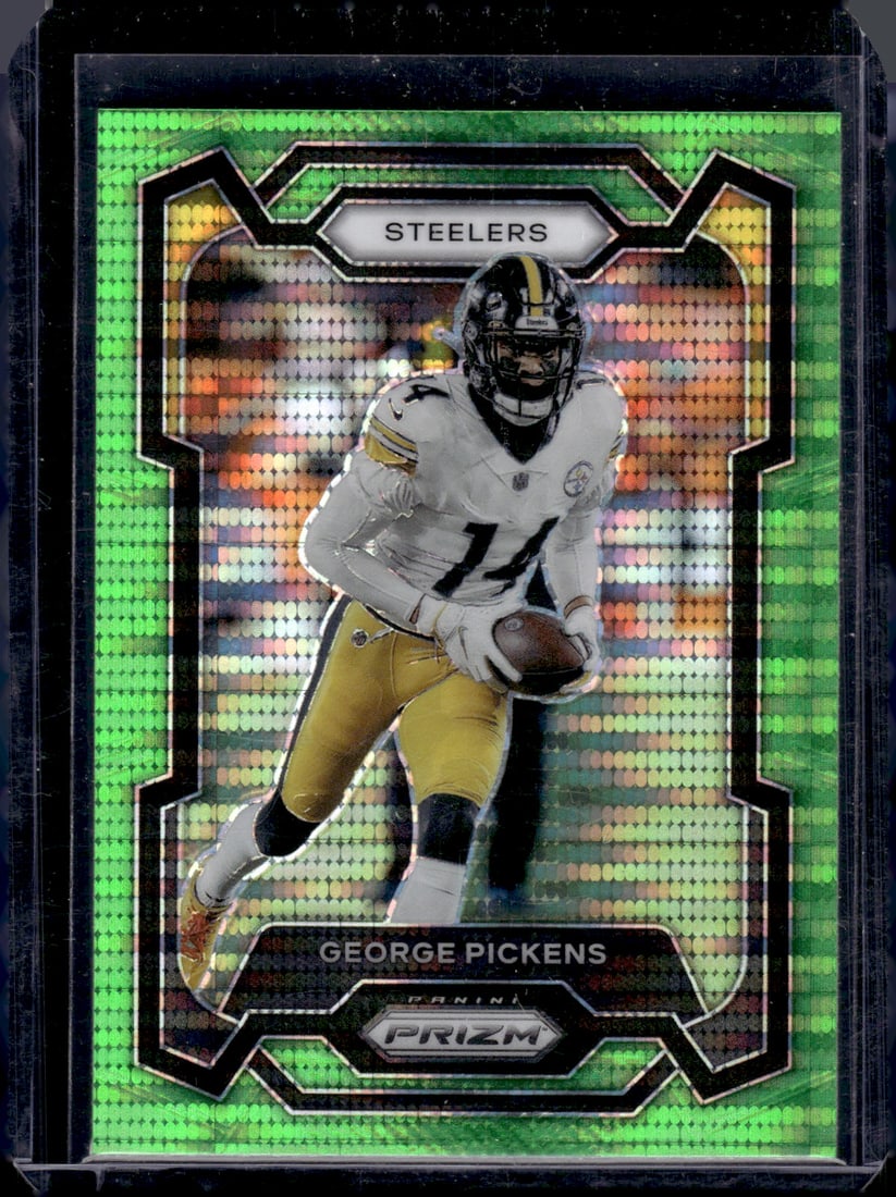 George Pickens Neon Green Pulsar Prizm 2023 Panini Prizm #248 Football Card: George Pickens Neon Green Pulsar Prizm 2023 Panini Prizm #248 Football Card