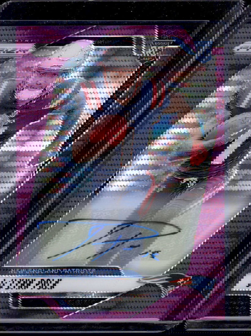 Ja'Lynn Polk Purple Pulsar Prizm RC Auto 2024 Panini Prizm #339 Football Card: Ja'Lynn Polk Purple Pulsar Prizm RC Auto 2024 Panini Prizm #339 Football Card