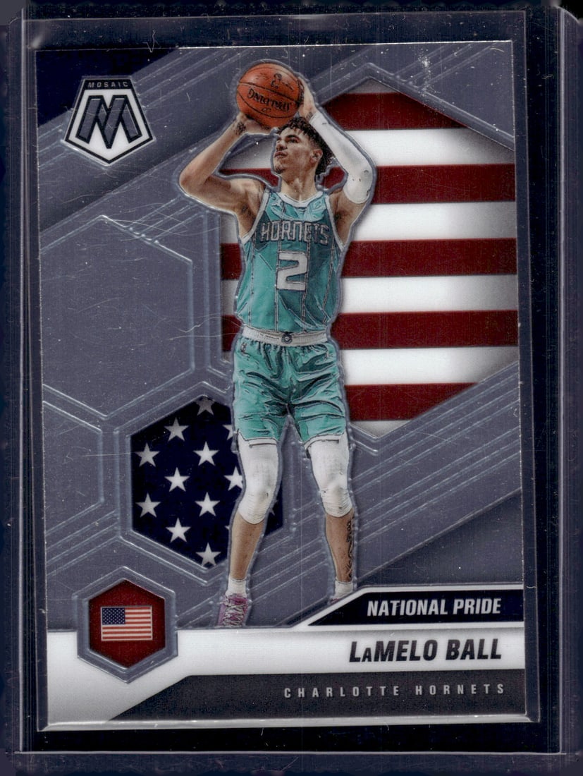 Lamelo Ball National Pride RC 2020-21 Panini Mosaic #257 Basketball Card: Lamelo Ball National Pride RC 2020-21 Panini Mosaic #257 Basketball Card