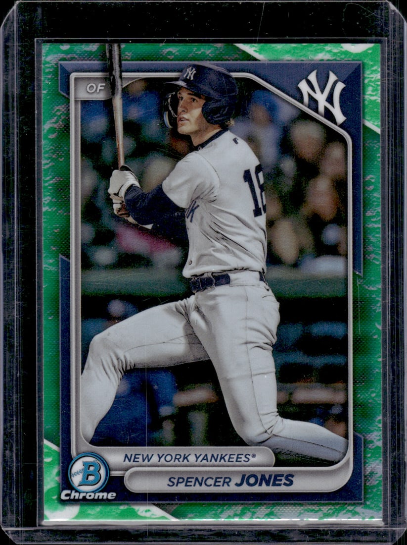 Spencer Jones Luanr Glow Refractor Prospects 2024 Bowman Chrome Baseball Cards Sports Cards (1 of 2)