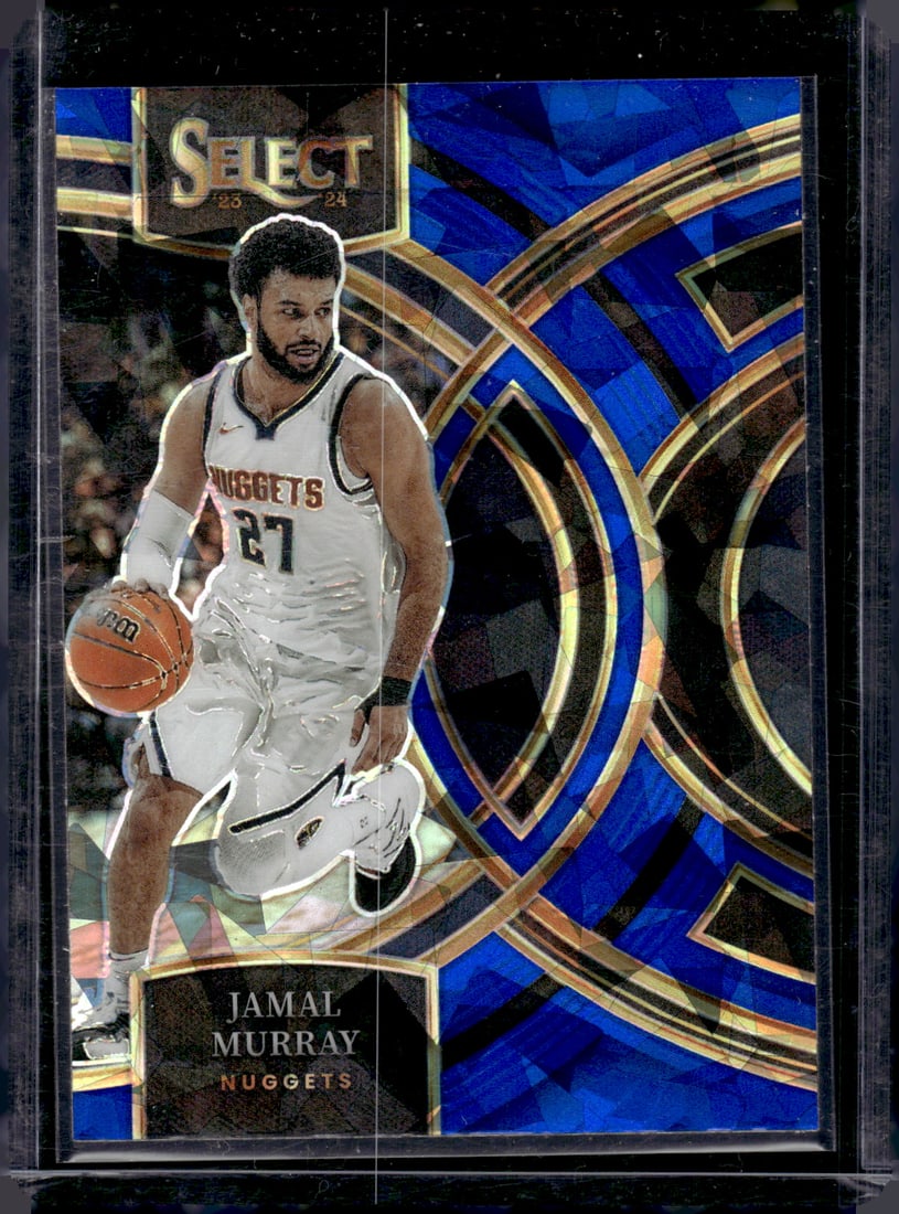 Jamal Murray Blue Cracked Ice 2023-24 Panini Select #166 Basketball Cards Sports Cards (1 of 2)
