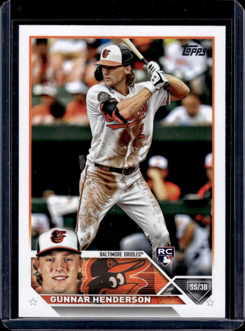 Gunnar Henderson RC 2023 Topps #206 Rookie Card, Trading Card, Baseball Cards, Sports Card (1 of 2)