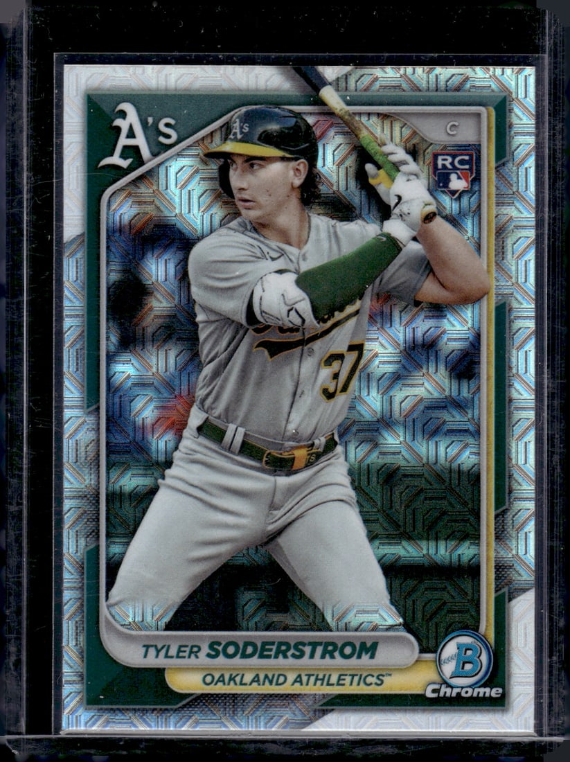 Tyler Soderstrom Mojo Refractor RC 2024 Bowman Chrome Rookie Cards, MLB, Baseball Cards (1 of 2)