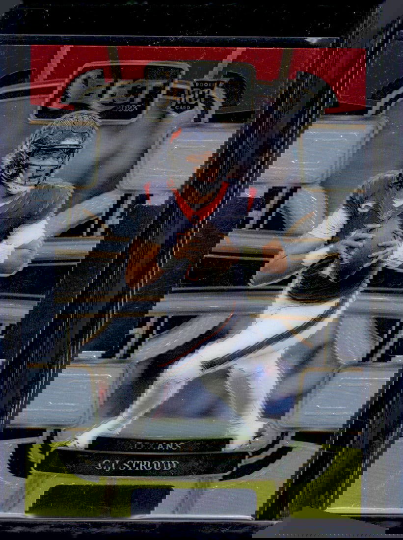 Cj Stroud Red/Yellow Prizm Die Cut RC 2023 Panini Select Rookie Card, Football Cards, Sports Cards (1 of 2)