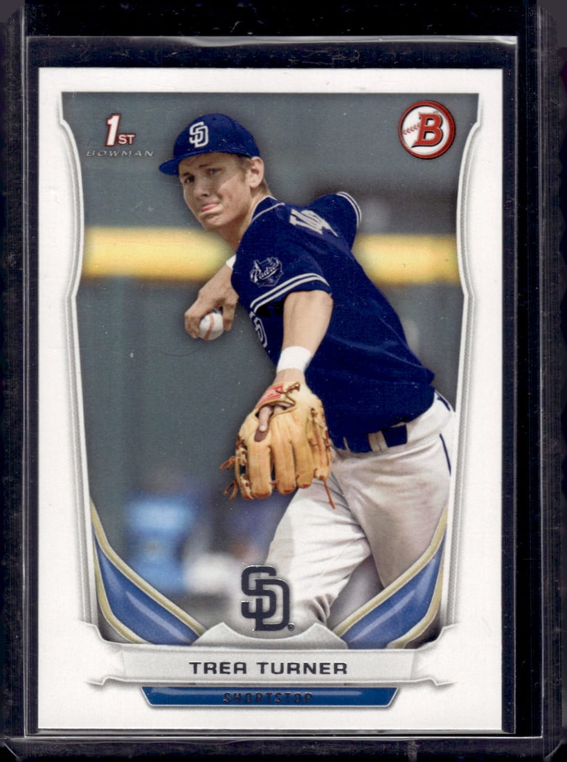 Trea Turner 1st Bowman 2014 Bowman Draft #DP10: Trea Turner 1st Bowman 2014 Bowman Draft #DP10