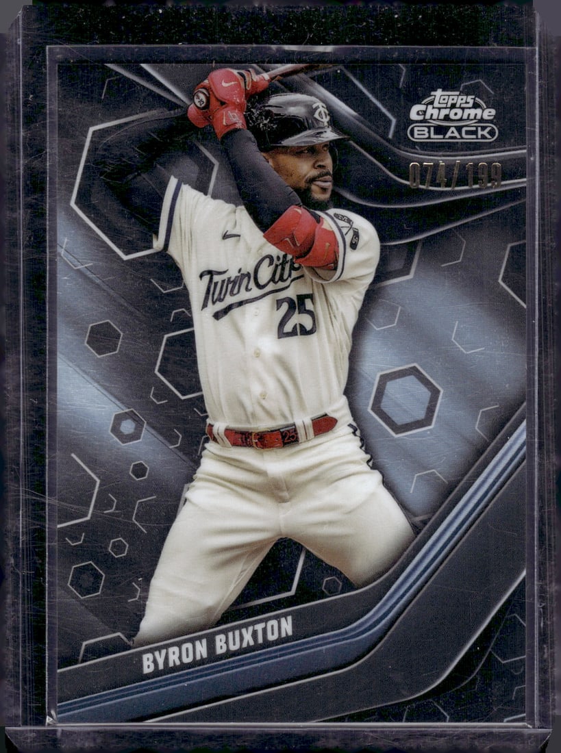 Byron Buxton Refractor /199 2023 Topps Chrome Black #22 (1 of 2)