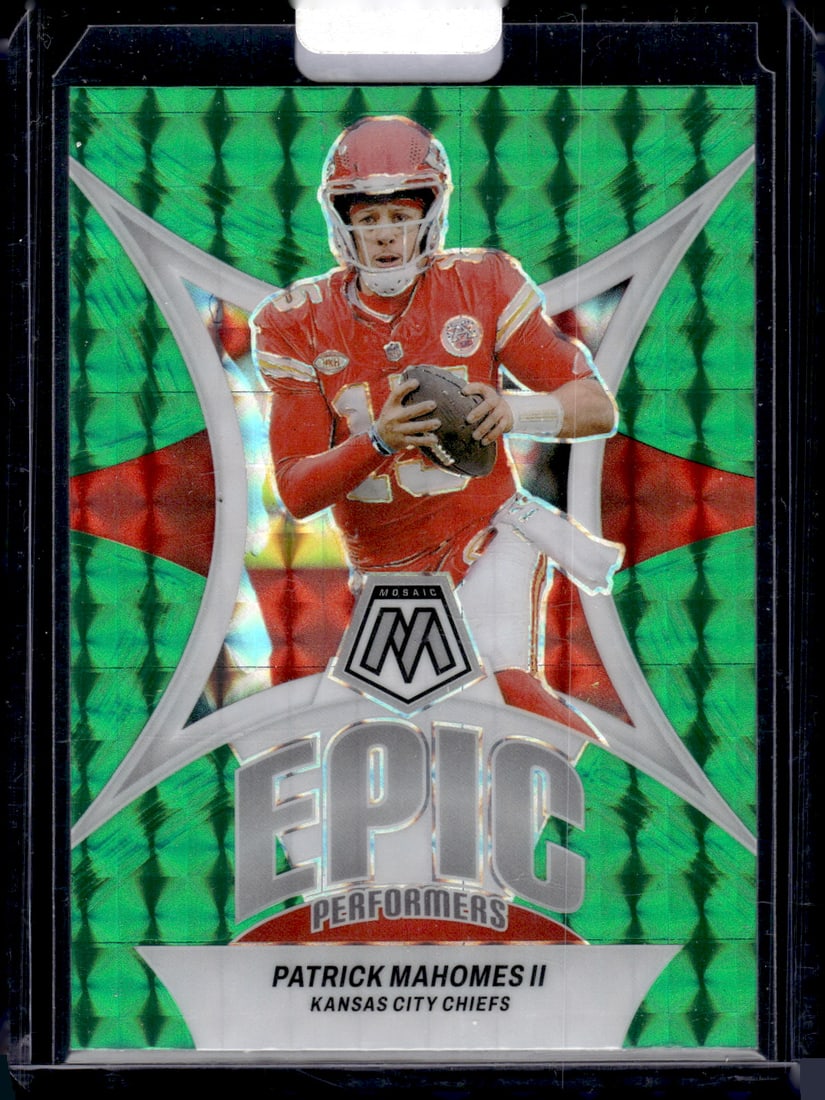 Patrick Mahomes Epic Performers Green Mosaic Prizm 2024 Panini Mosaic #EP-PH (1 of 2)