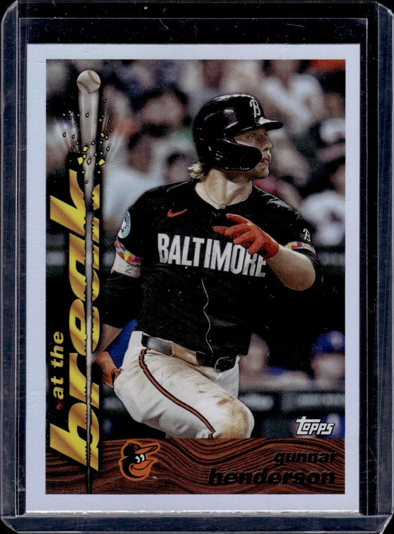 Gunnar Henderson At the Break 2024 Topps Archives #95ATB-4: Gunnar Henderson At the Break 2024 Topps Archives #95ATB-4