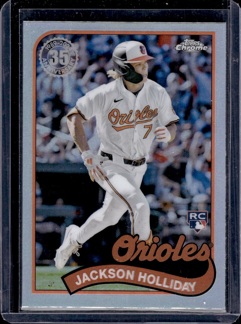 Jackson Holliday 35th Anniversary Refractor RC 2024 Topps Chrome #89CU-3: Jackson Holliday 35th Anniversary Refractor RC 2024 Topps Chrome #89CU-3