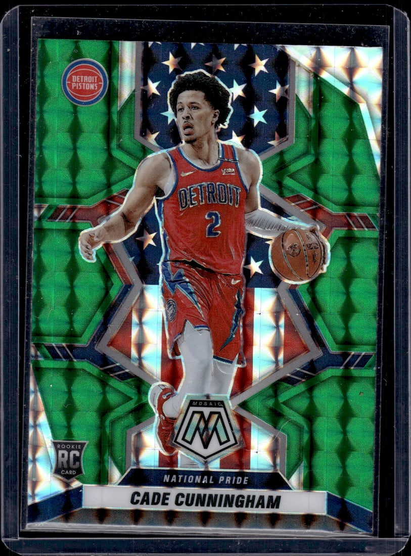 Cade Cunningham Green Mosaic Prizm RC 2021-22 Panini Mosaic #260: Cade Cunningham Green Mosaic Prizm RC 2021-22 Panini Mosaic #260